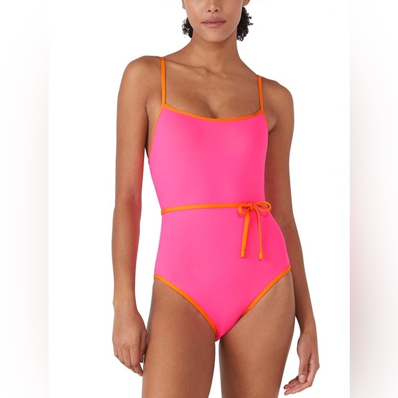 kate spade Other - Kate Spade One Piece Swimsuit Contrast Solids Pink and Orange Size XL